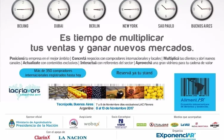 El mundo de los alimentos se reúne en la Argentina