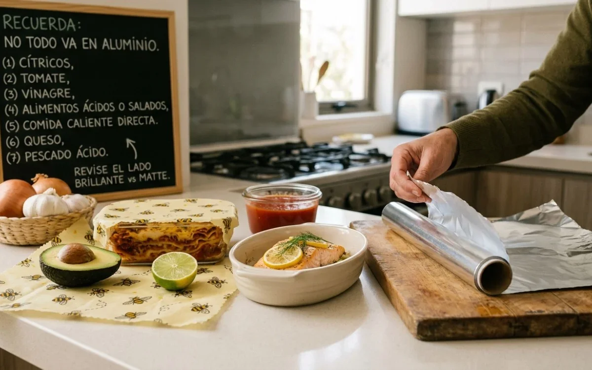 Papel aluminio: los alimentos que conviene mantener alejados y el error que se repite en la cocina