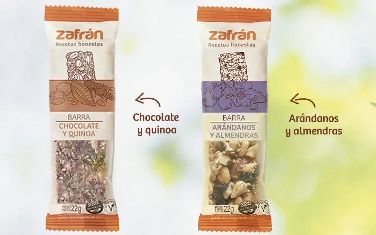 Zafrán lanza sus primeras barras veganas