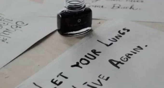 Provocativa campaña: crean tinta negra con pulmones de fumadores