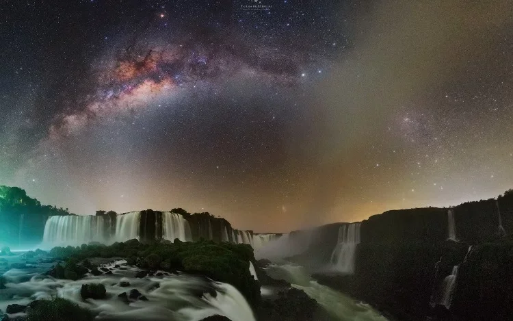 Cataratas do Iguaçu compõe registros celestiais inéditos
