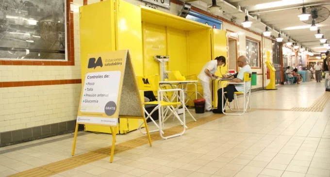Estaciones saludables en el subte